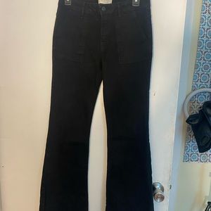 Black flared Mid rise jeans